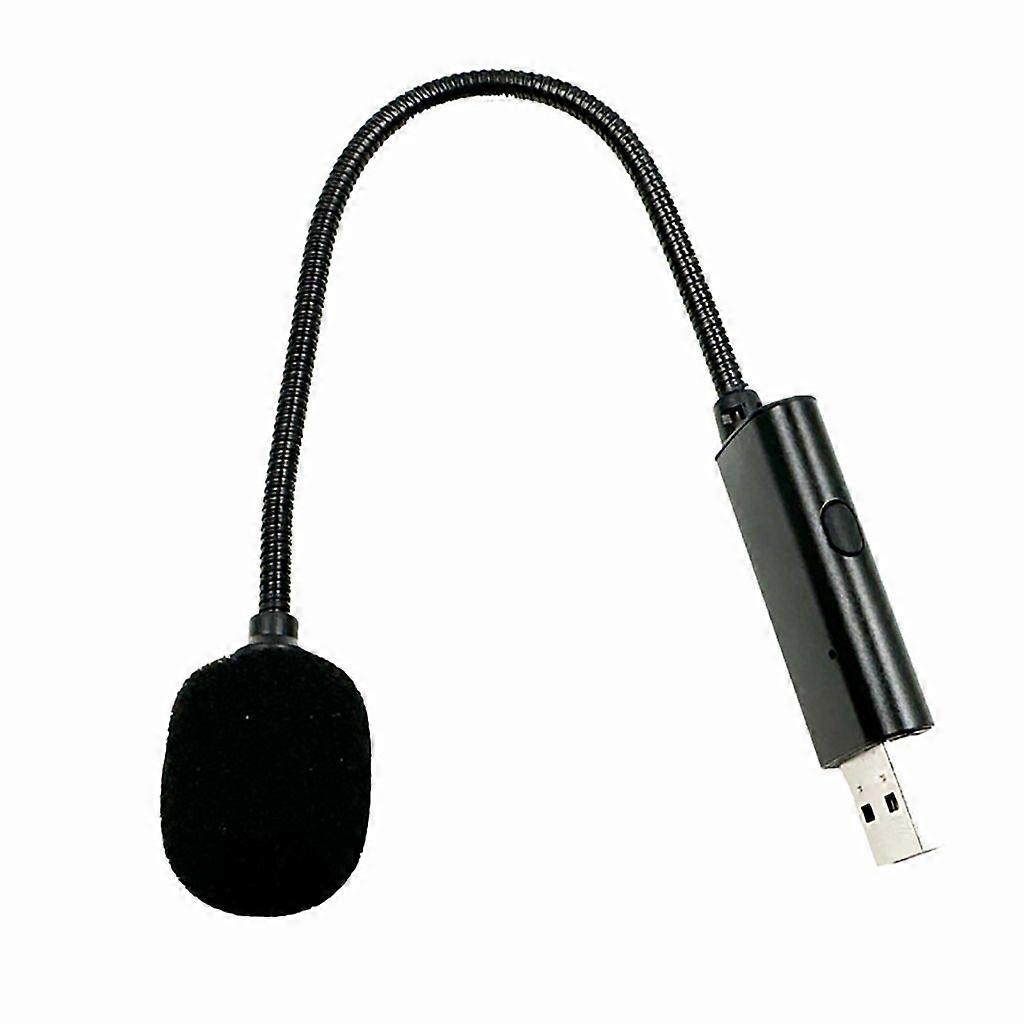 Omnidirectional USB Microphone Universal Laptop with Switchs 9inch Hose