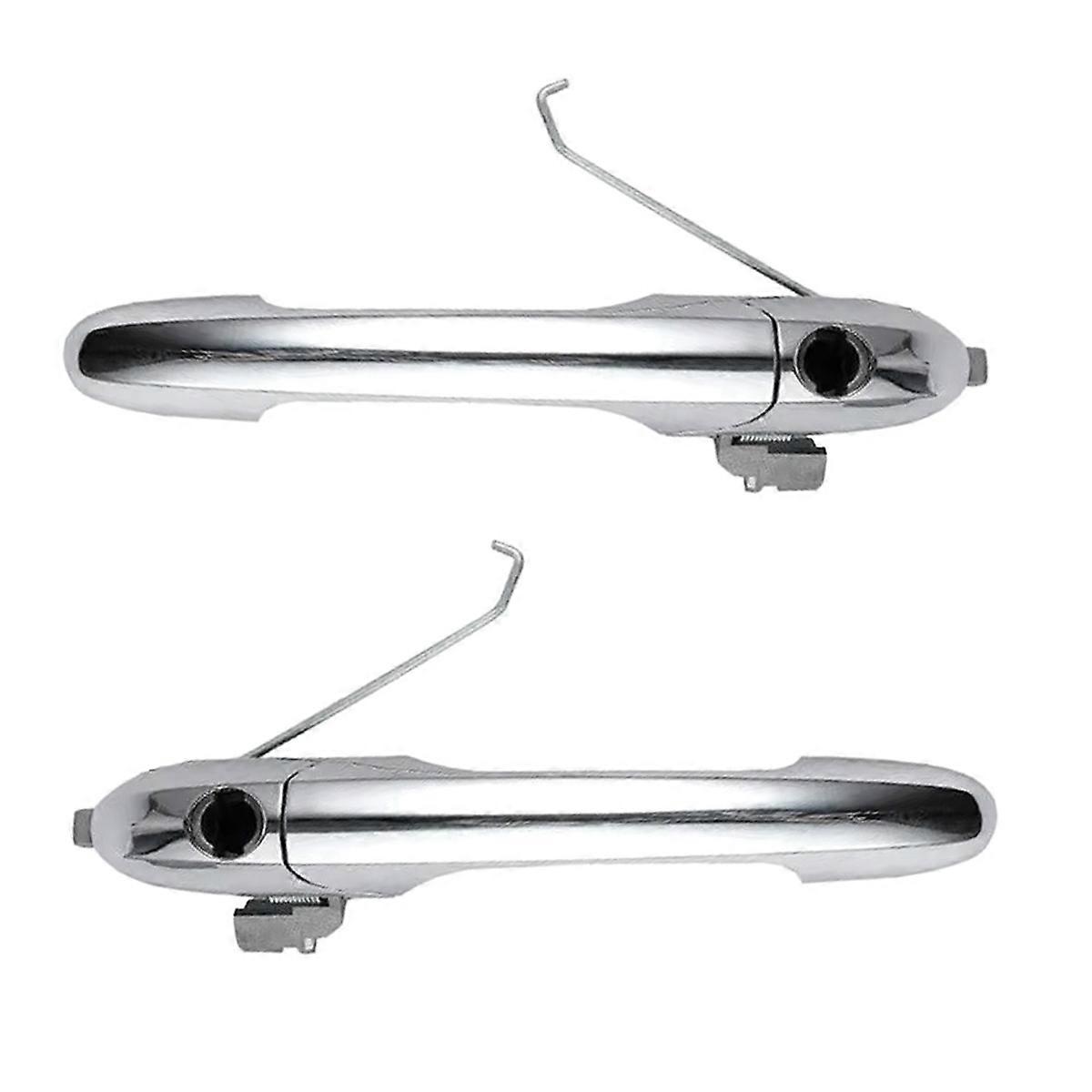 Left and Right Side Chrome Outer Door Handle Fit for 2007-2020 735592026 735592012 RHD