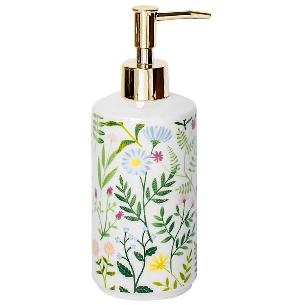 Refillable Ceramic Lotion and Hand Soap Dispenser for Home Use 430ml