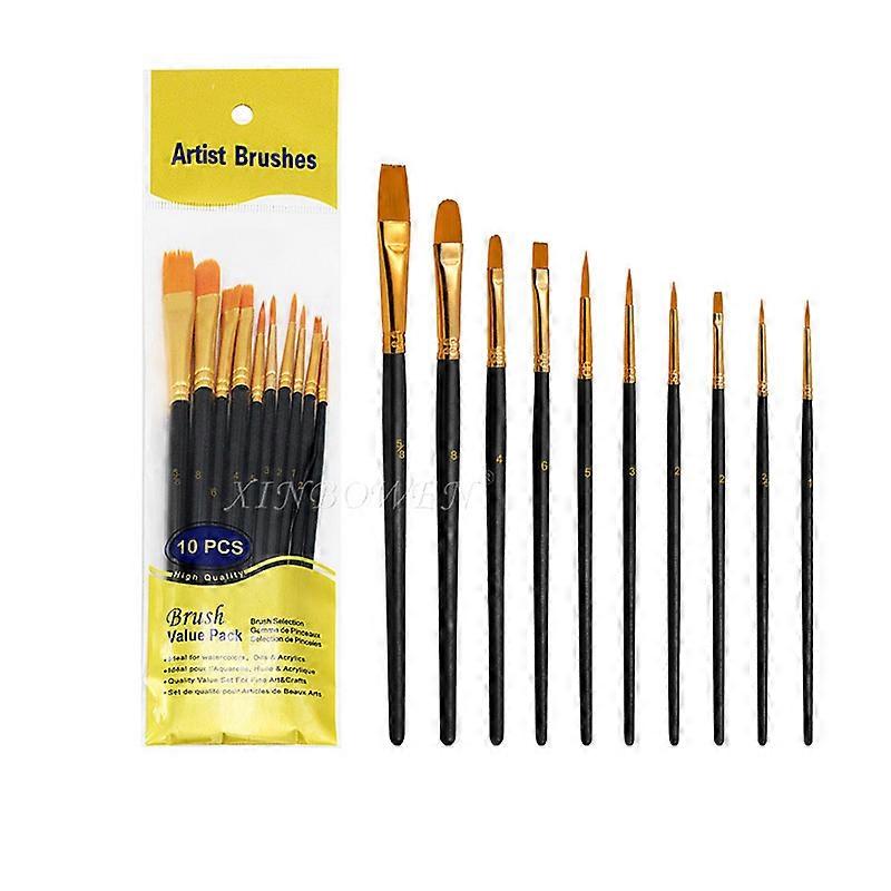 INF 10 st nylonhår penselset HB-2874 