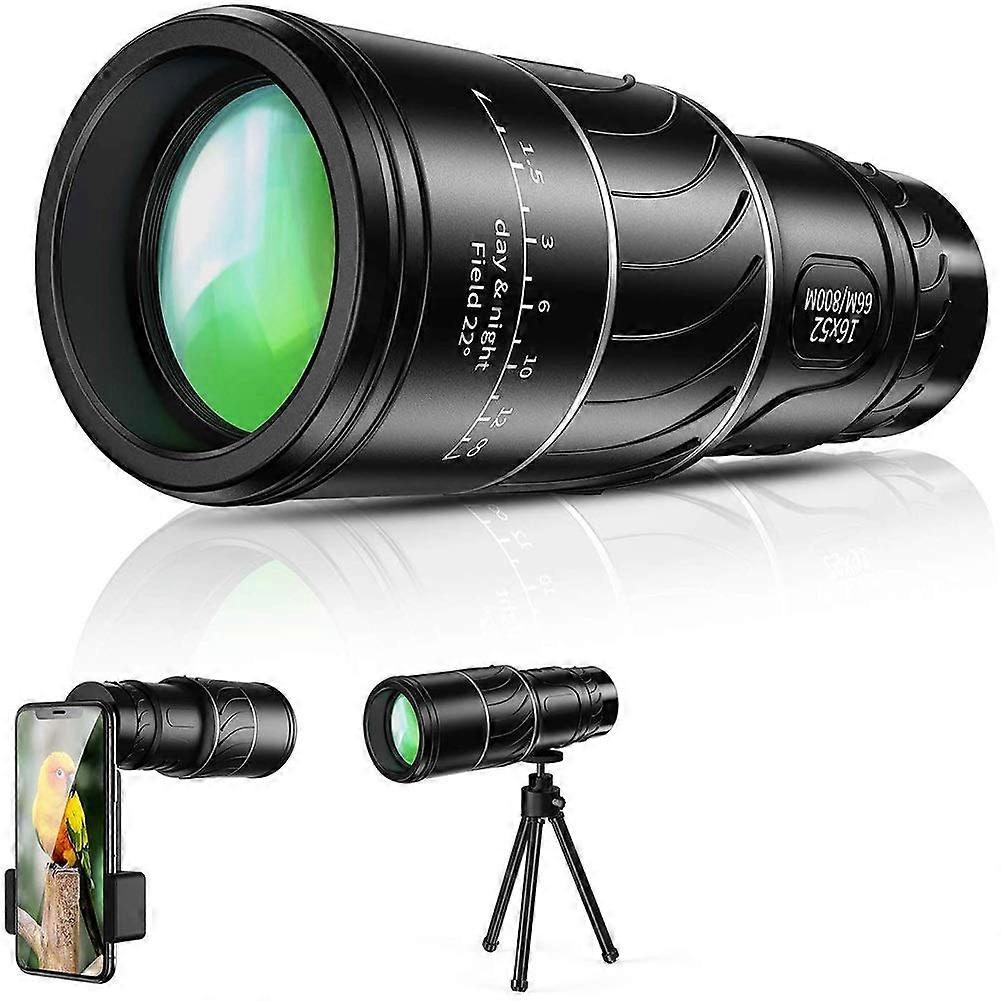 Monocular 16X52 High Power Monocular Telescope Dual Focus Scope, Compact