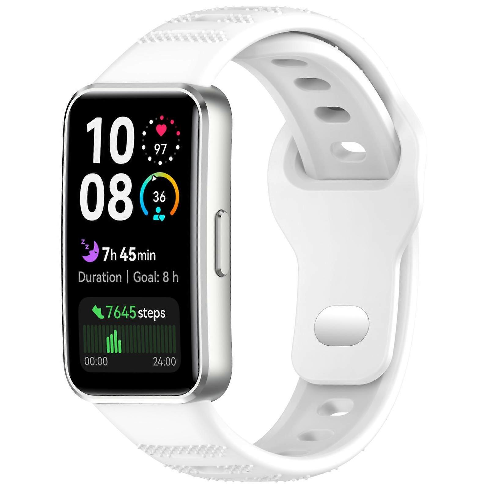 Dot Reverse Buckle Silicone Watch Band For Huawei Band 10 / 9 / 8