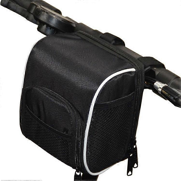 Road Bike Vlife Handlebar Bag with Reflective Safety Strips for Mountain Bike Front, Waterproof Storage, Easy Mounting