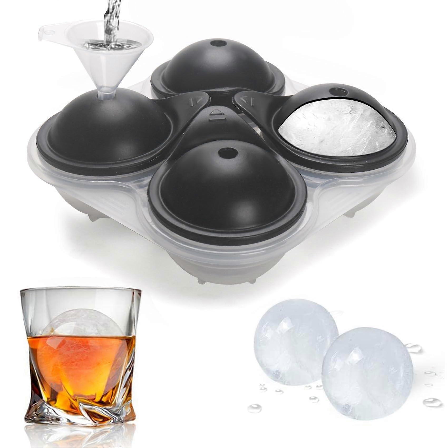 Ice ball manufacturer, reusable 2.5 -inch ice cube trays, easy release silicone round ice spher