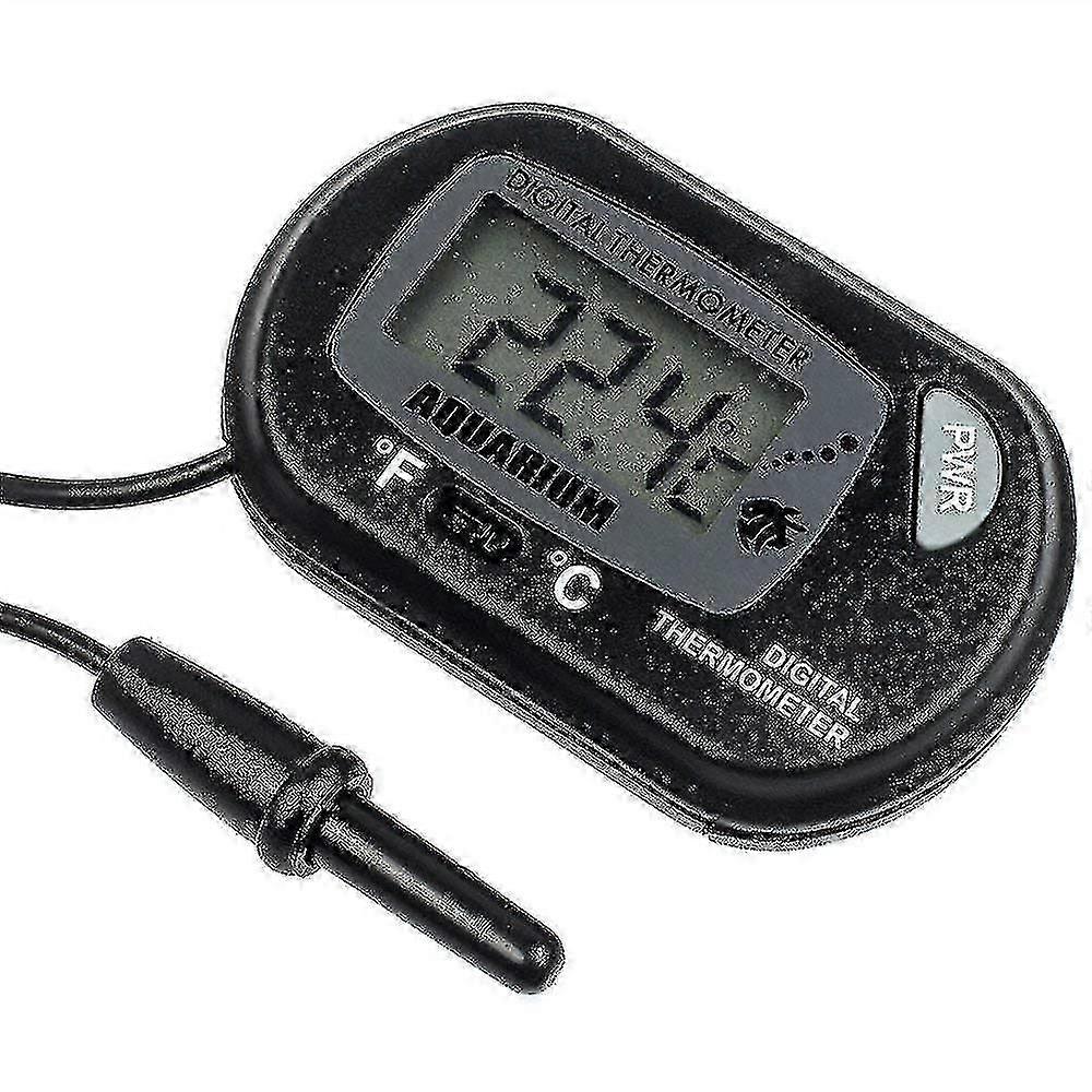 2pcs Lcd Digital Aquarium Thermometer With Probe And Suction Cup