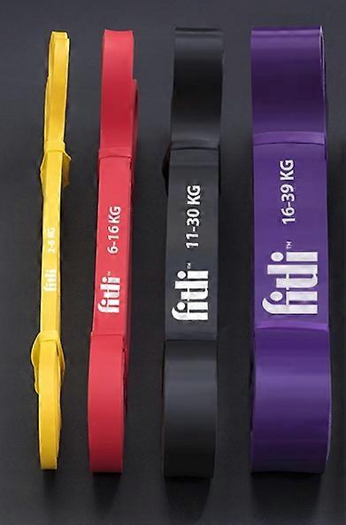 Set Of 4 Power Band Exercise Bands Strong Resistance Guides 2-39kg