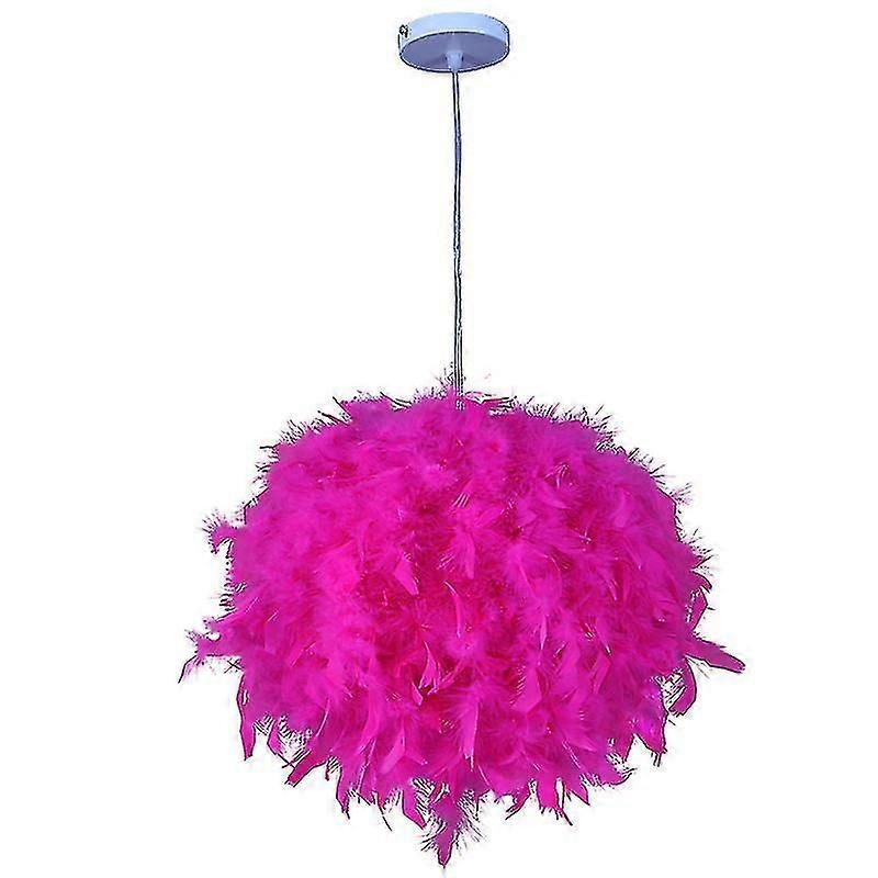 Feather Light Shade For Ceiling Pendant Light 30cm Fluffy Lamp Shade Lampshade Lightshade For  Lamp