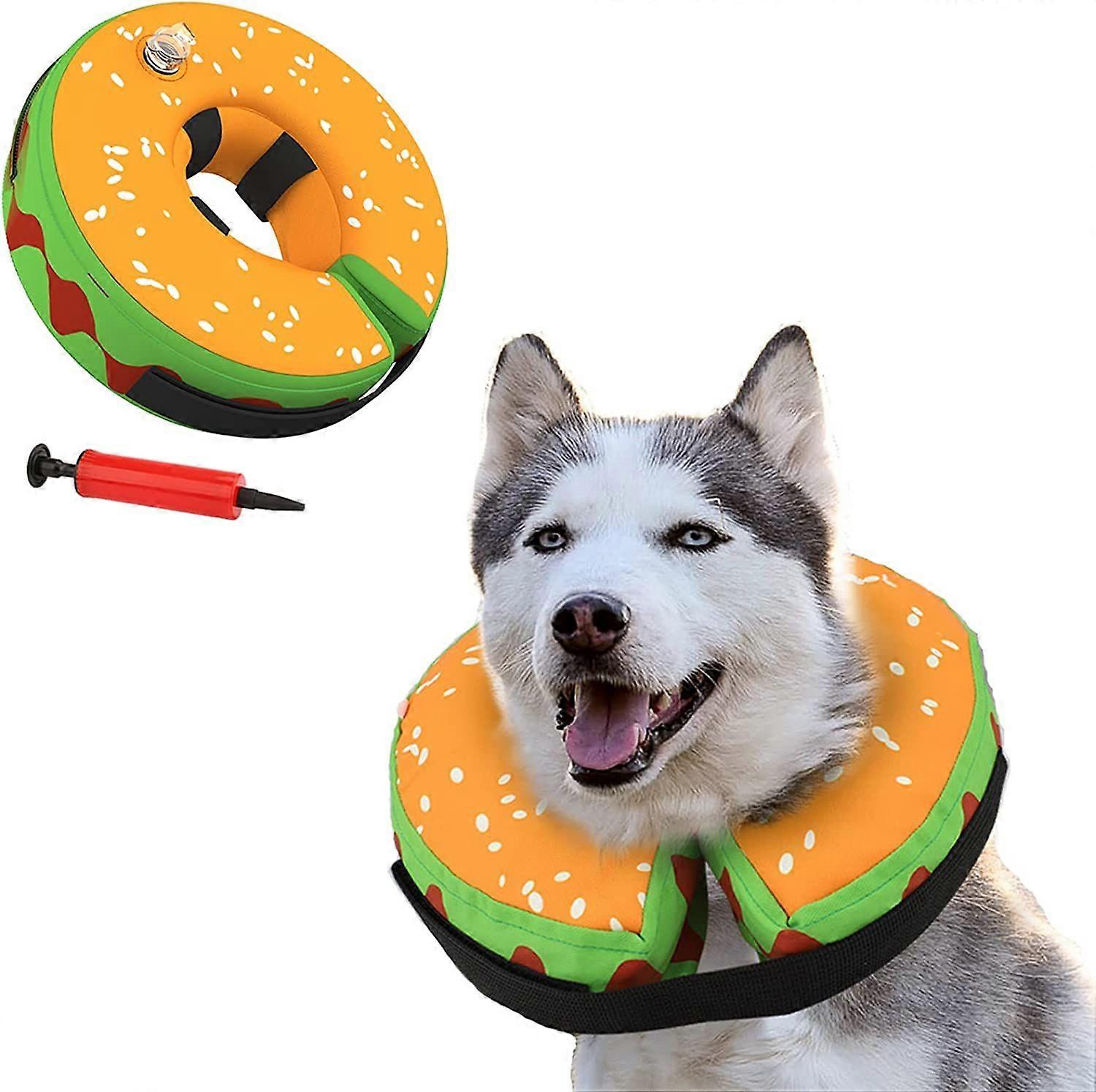 Protective Inflatable Dog Recovery Cone Collar for Smal Medium Large Dog