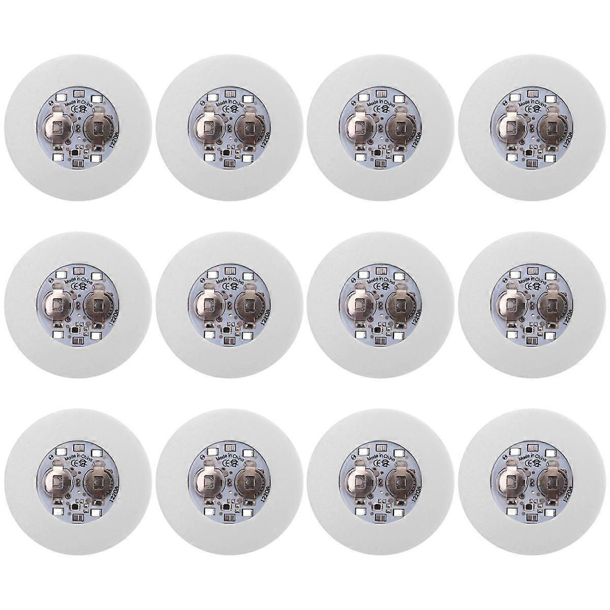 LED Coaster,12 Pack Light Up Coasters,LED Bottle Lights,LED Sticker Coaster Discs Light Up for Flash Light Up Cup