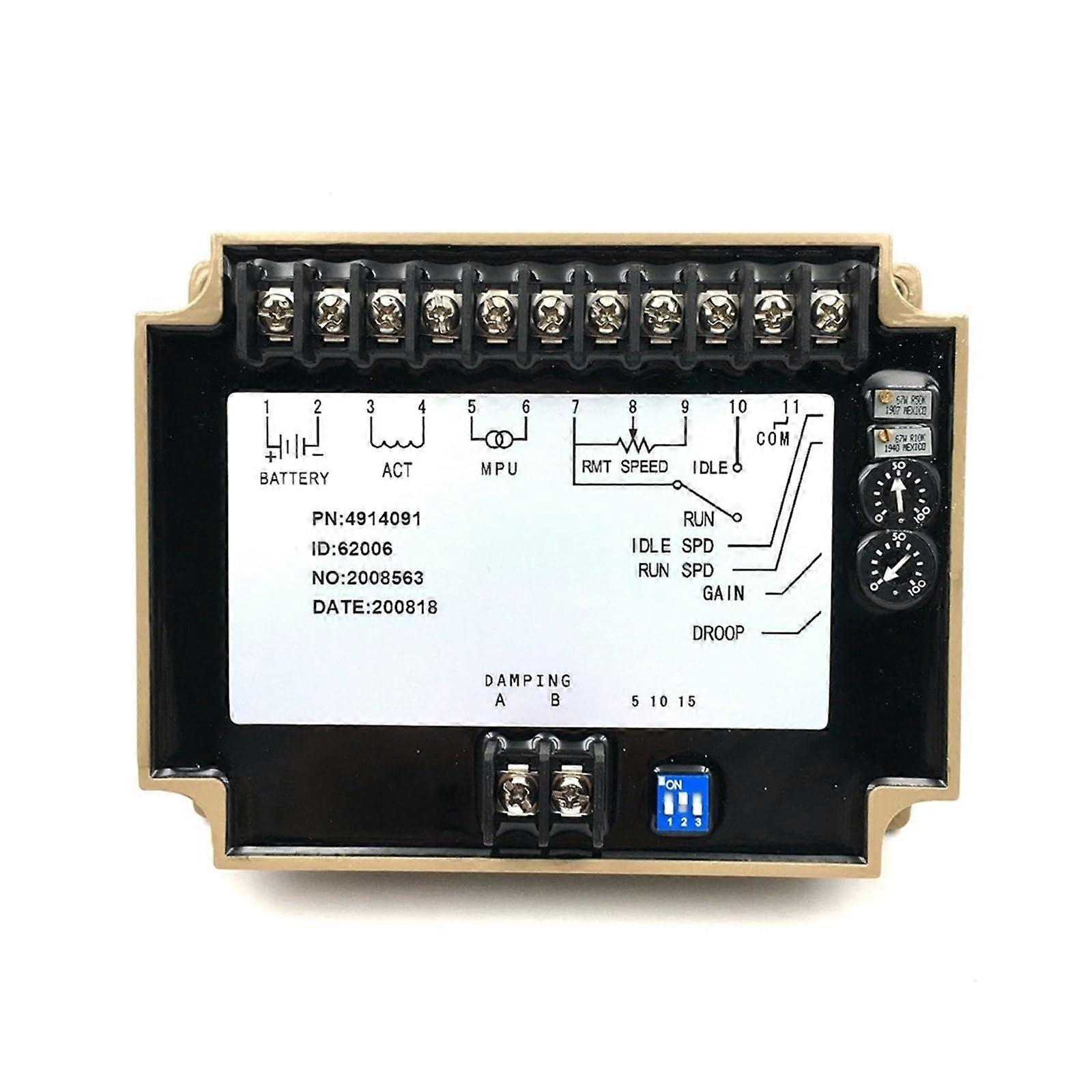 Engine Governor Engine Parts 3037359 3062322 4914090 4914091 Speed Controller for Governor Diesel Generator Set ( Color : 4914091 )