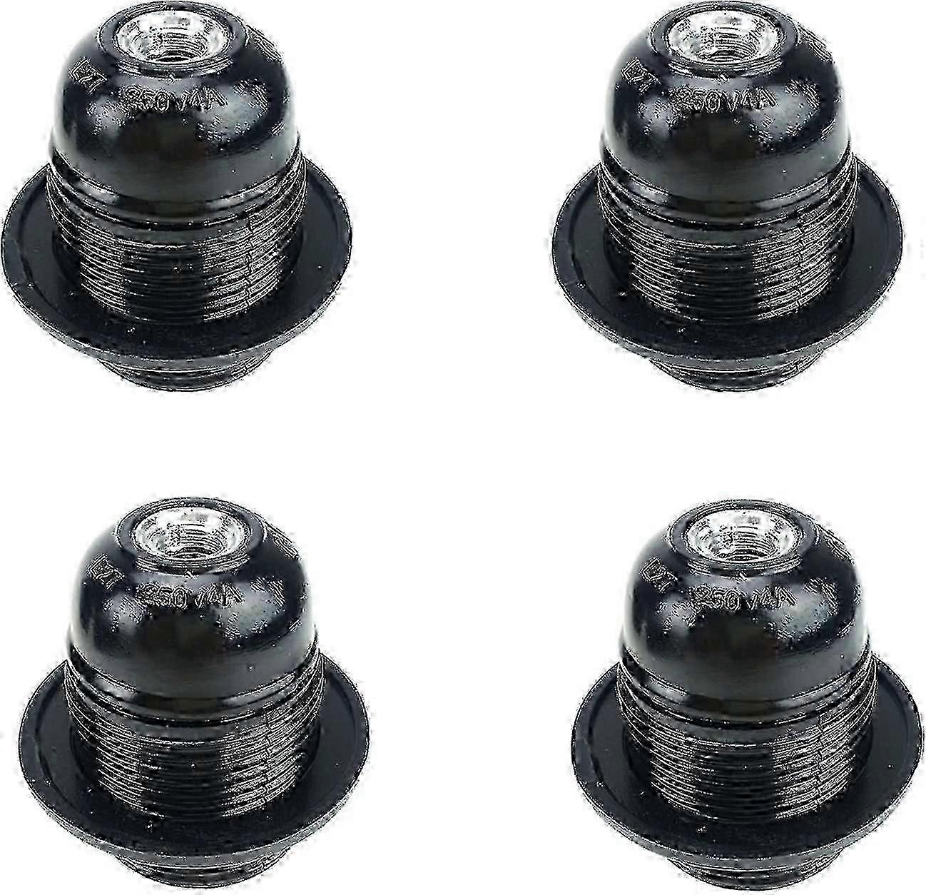 4 Pieces E27 Light Bulb Socket, Plastic Solid Light Bulb Socket, E27 Light Bulb Socket f54