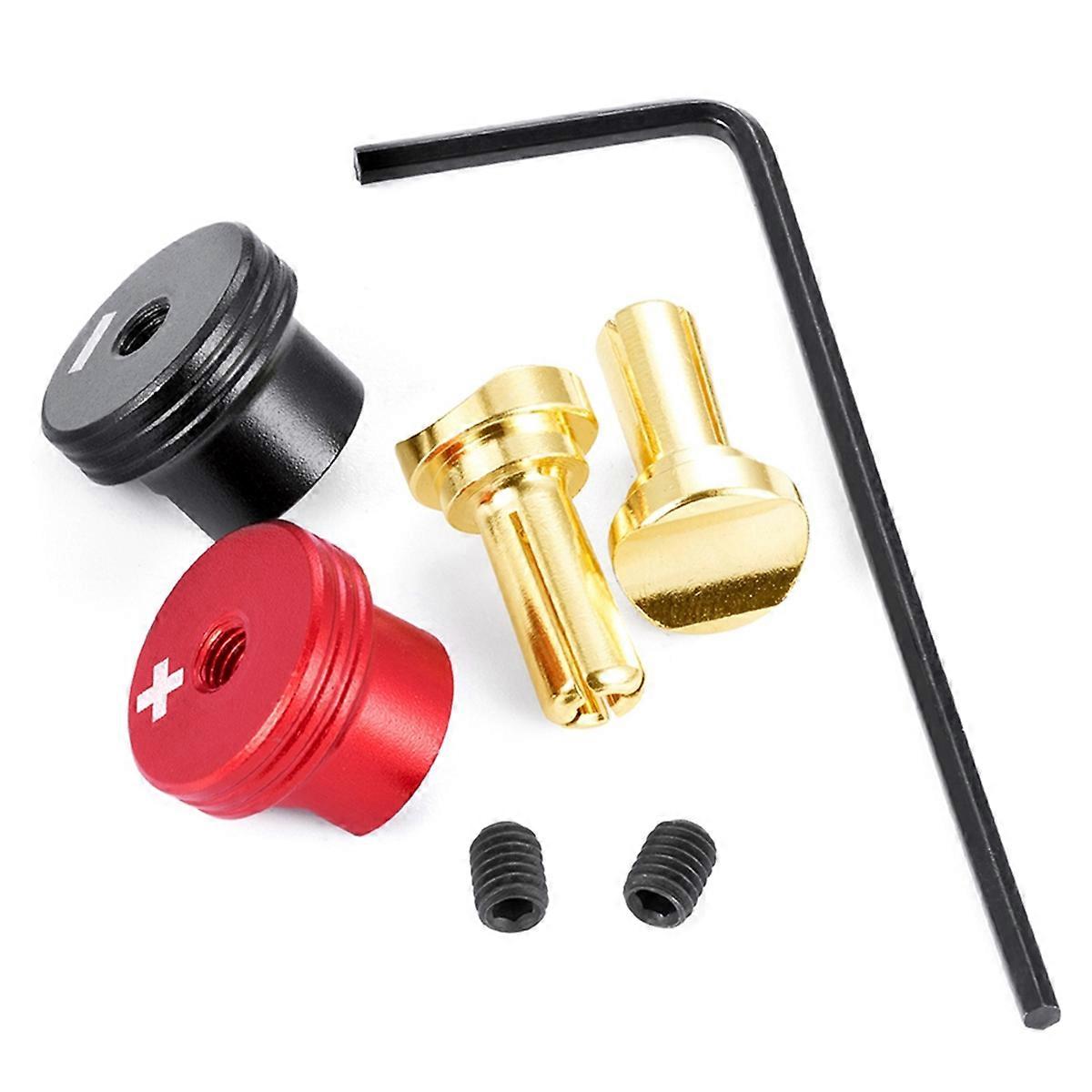 4.0mm Metal Plug Banana Plug RC Car Lip Battery Connector with Metal Heat Sink for RC Model Cars