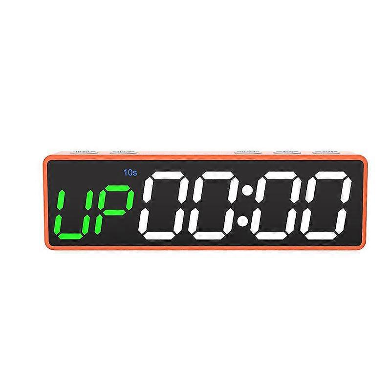 LED Gym Timer Clock Gym Stopwatch Count Down/Up, Workout Timer Interval Clock