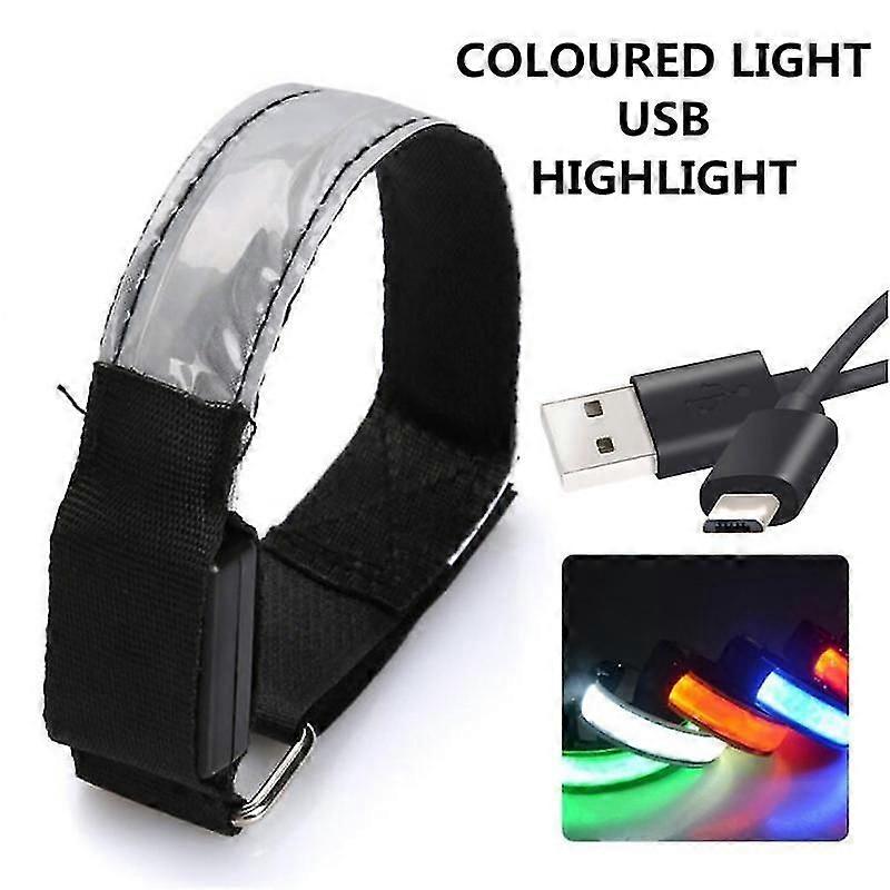 Outdoor LED Night Run Light Luminous Flashing USB Safety  Reflective