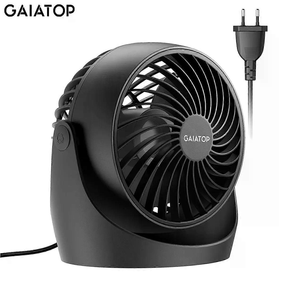 Gaiatop Air Circulator Fan, Portable Desk Fan Table Fan Dorm Fan, 5-Inch Small Fan 3 Speed with 360 Adjustable Tilt