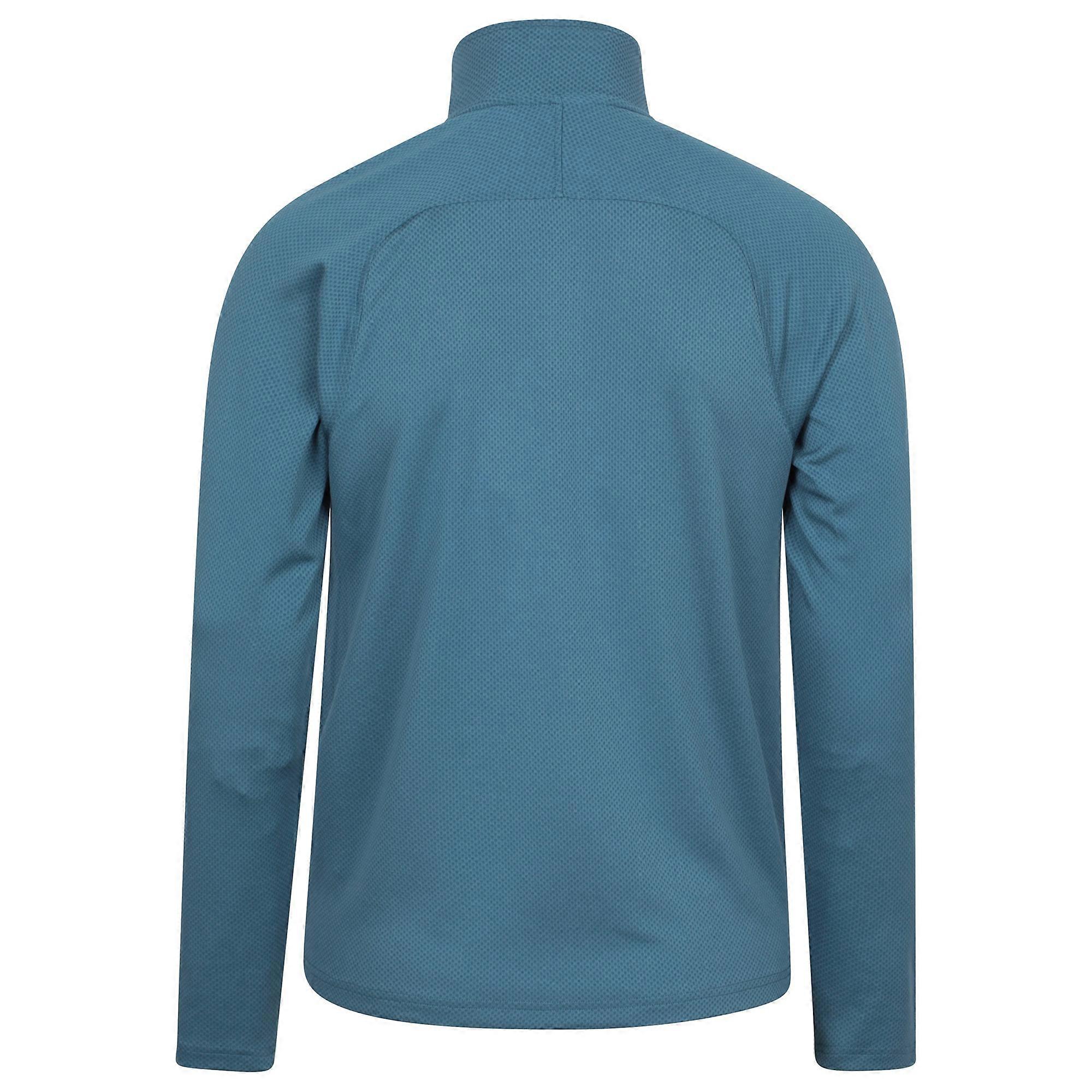 Mountain Warehouse Mens Spin Textured Half Zip Sweatshirt