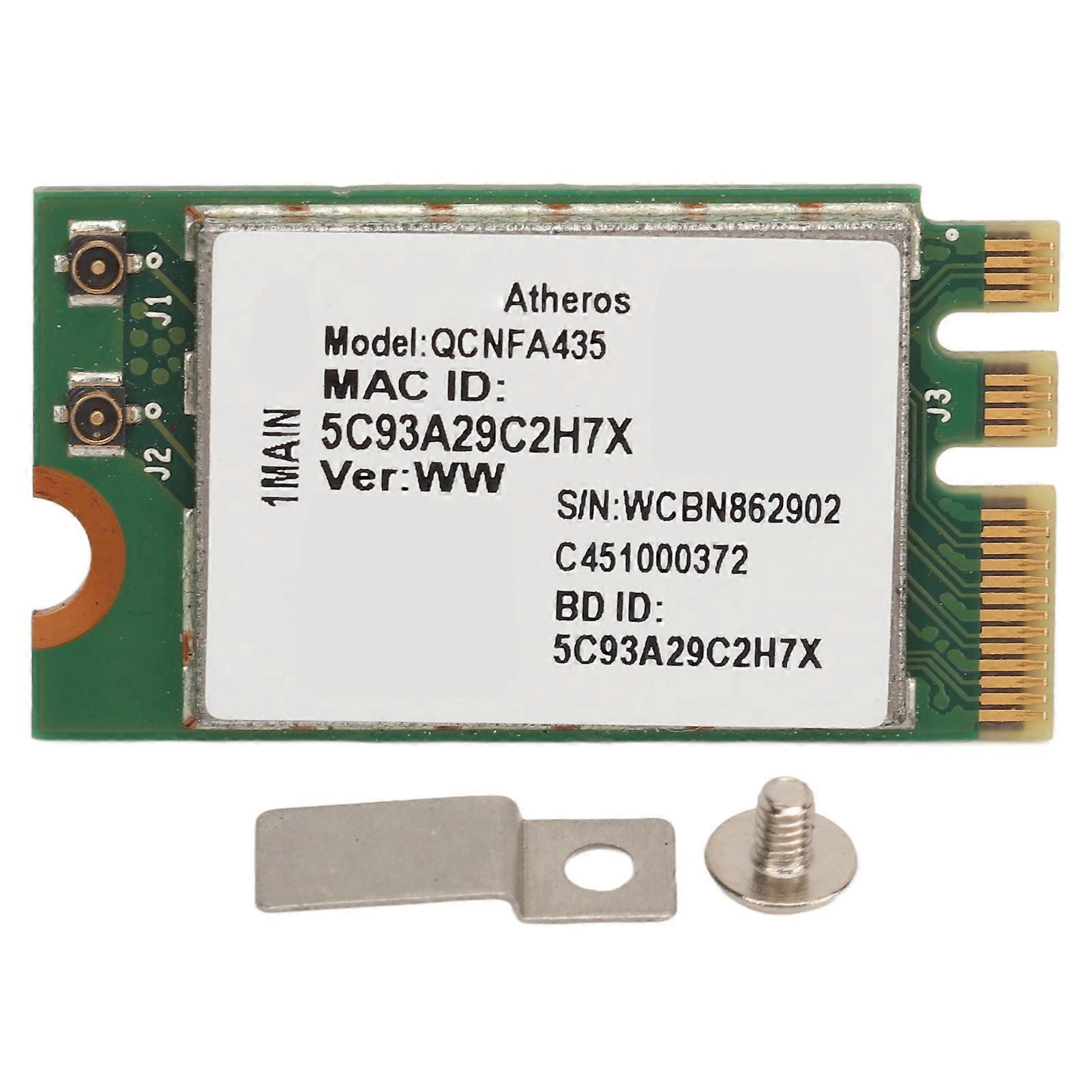 QCNFA435 NGFF M.2 WiFi Card 433Mbps 2.4G 5G Wireless Adapter Card with Bluetooth 4.1