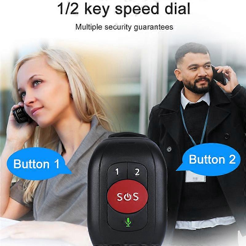 كبار السن 4G SOS ووتش GPS سوار معصمه إنذار الطوارئ GPS معدل ضربات القلب جهاز قياس ضغط الدم-B