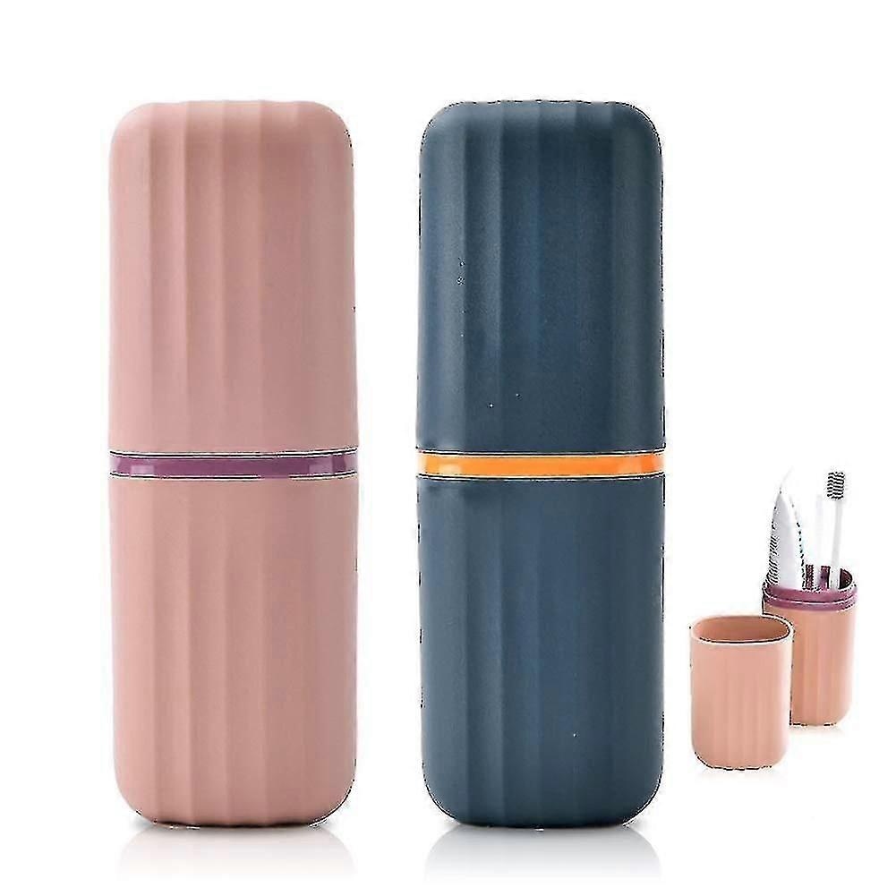 3 in 1 Portable Plastic Travel Toothbrush Case Multi-function Toothpaste Travel Case Holder