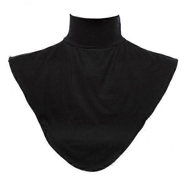 2x col hijab en mousseline de soie avec col roulé en faux modal