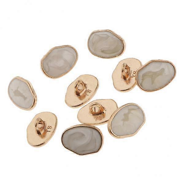 2x10pcs Special Shaped Marble Pattern Sewing Shank Button