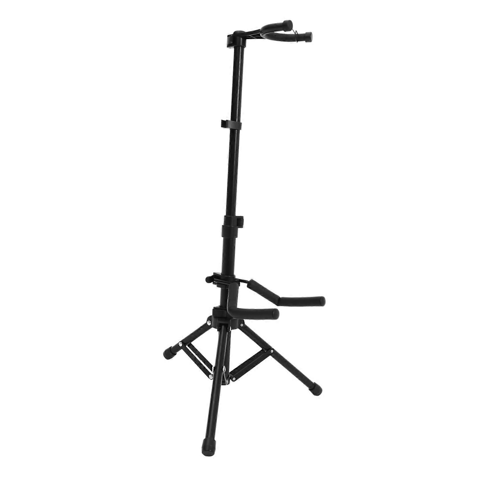 Viola Rack Folding Music Stand Selflocking Violin Hold Black