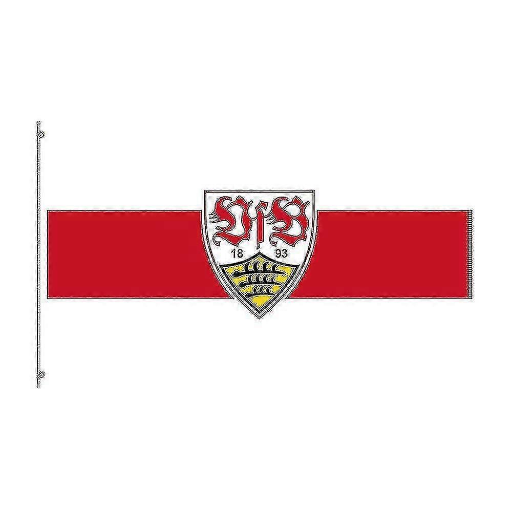 3x5 Ft Vfb Stuttgart Flag Polyester Printed Football Team Banner For Decor