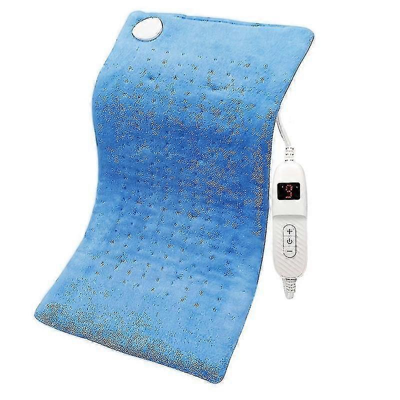Comfortable temperature electric heating pad to ease back pain
