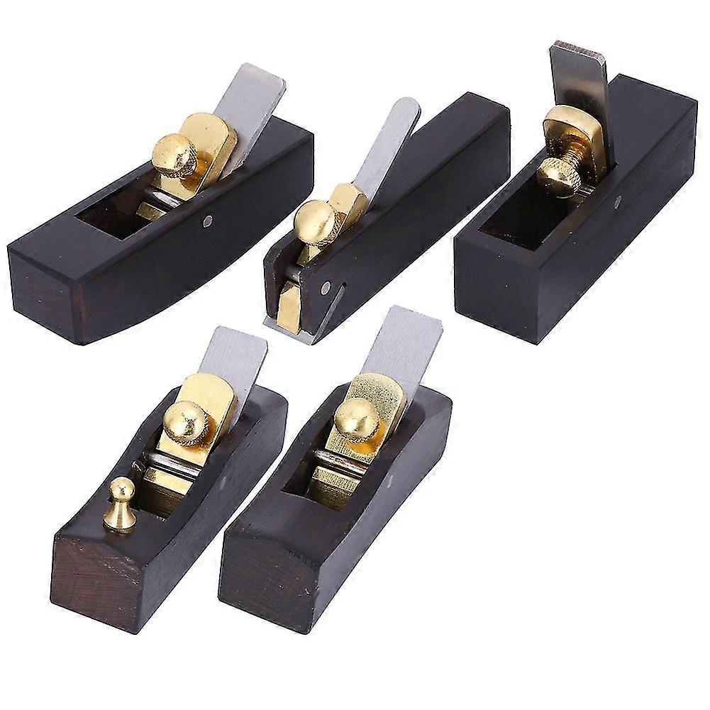 5Pcs Mini Wood Planer Hand Tools Carpentry Accessory Ebony Surface Multifunction For Diy Crafts