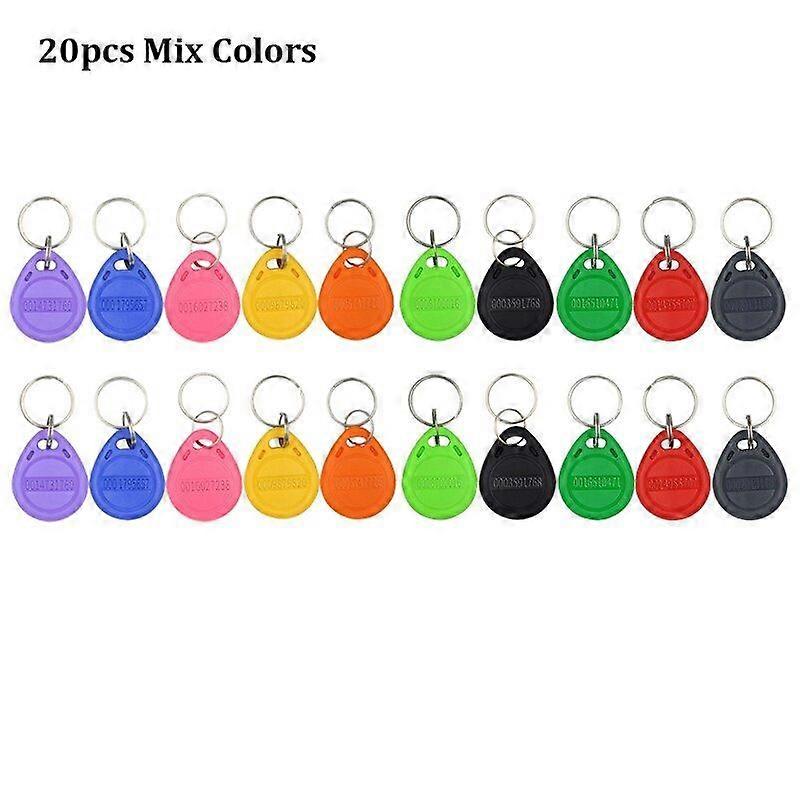 10/20pcs/lot 125KHz Read-Only RFID Tag Proximity Token Tags Key Fob Card EM4100 TK4100 Chip for Access