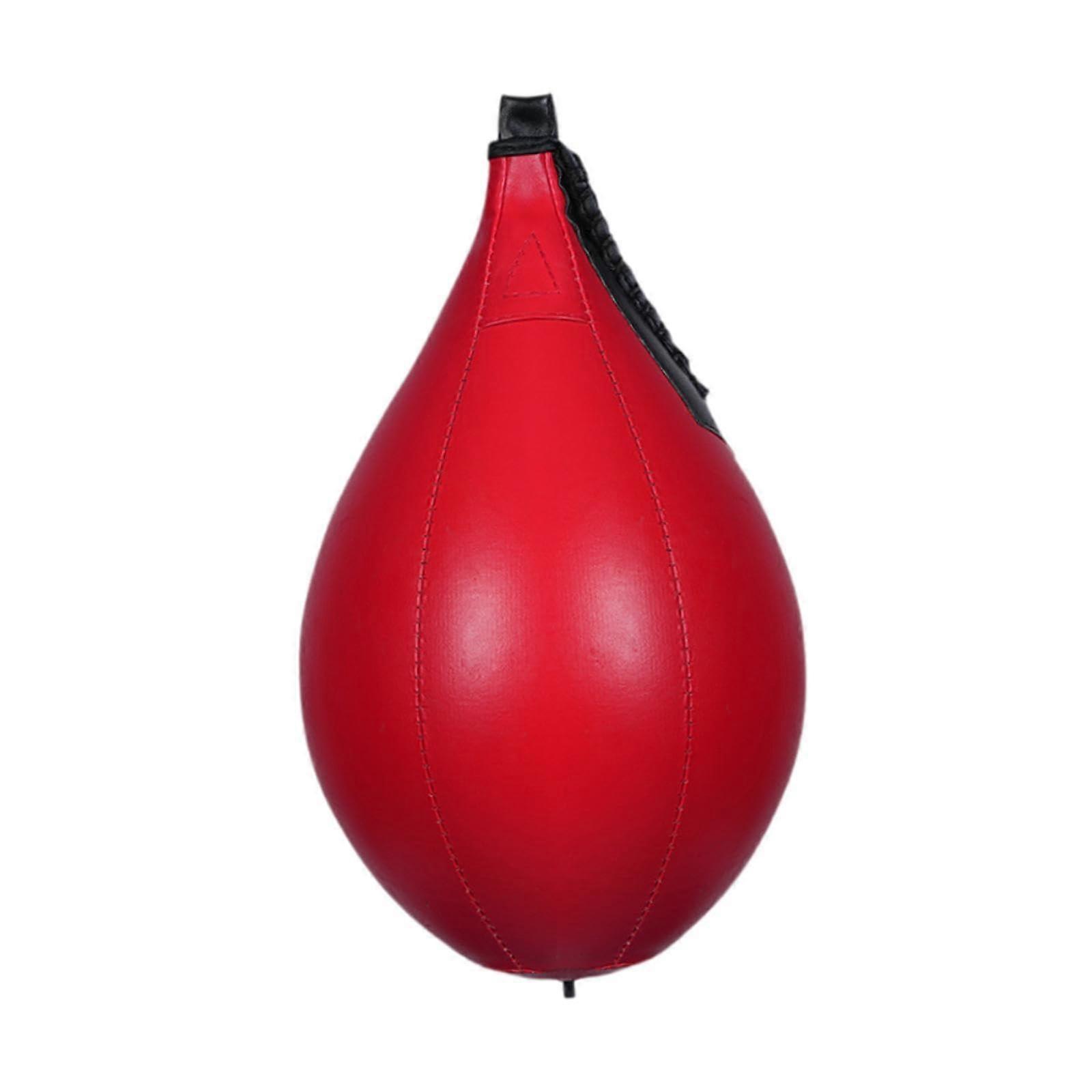 Boxing Hanging Ball Red Speed Ball Punch Ball For Beginners Reflex Training Home Gym Curb Bag Style