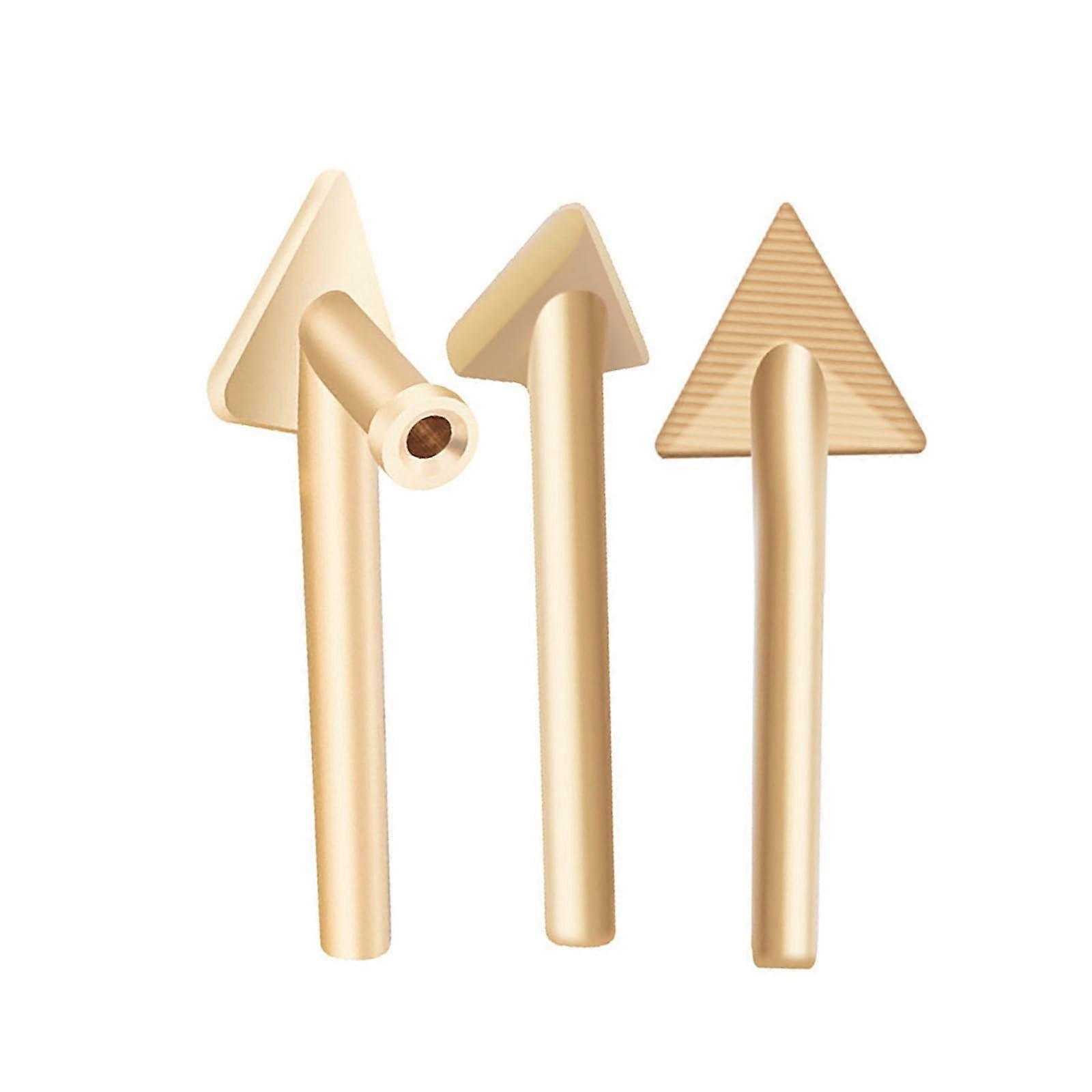 Gold Soldering Iron Tips Triangle Copper Replacement Tips for Plastic Welding 3/4 Piece Set, Compatible with Standard Soldering Irons
