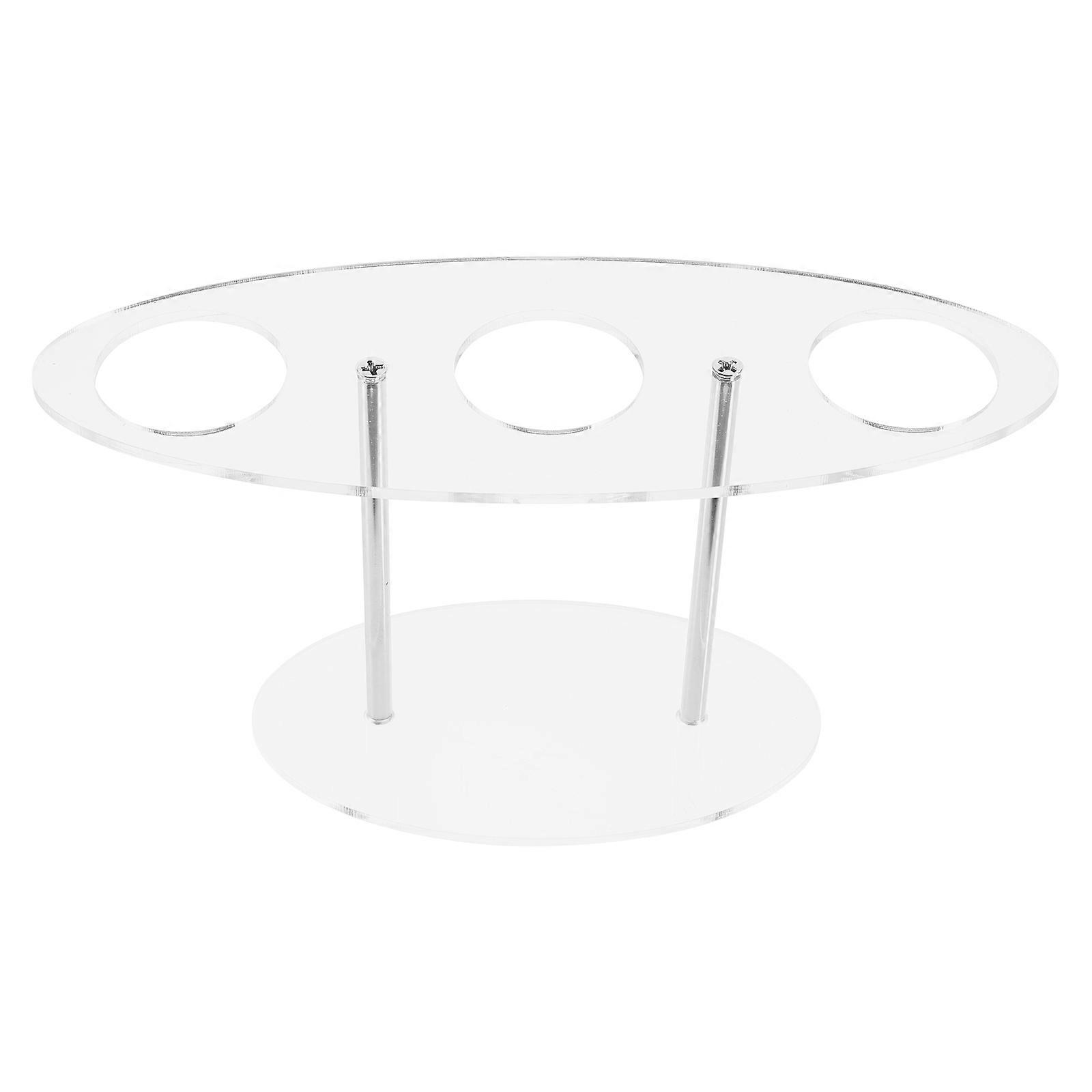 Acrylic Ice Cream Cone Holder Display Stand Transparent Dessert Rack for Sushi Ice Cream Cones Easy to Assemble for Cafes Parties Home Use