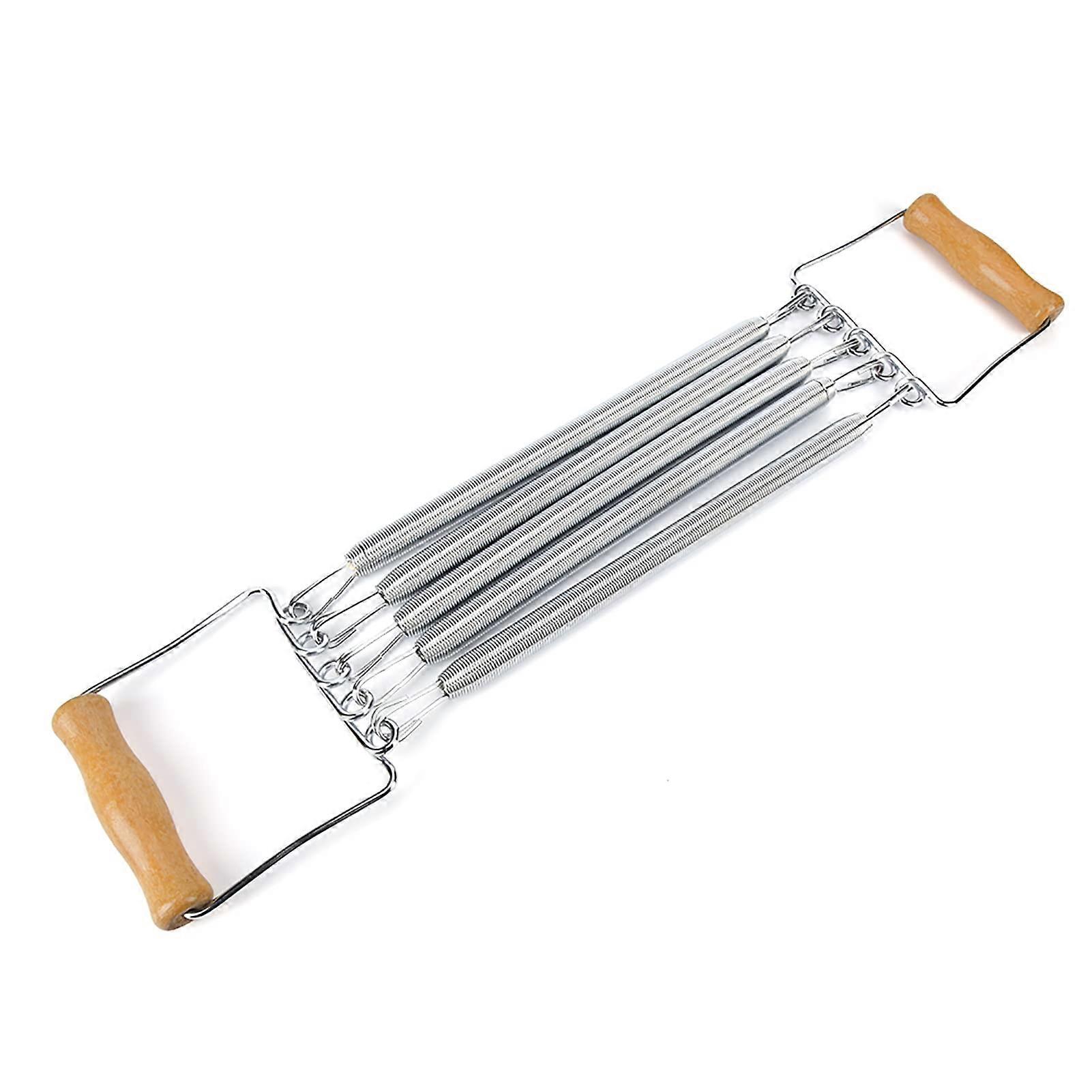 Chest Expander with 5 Spring Resistance Bands for Home Gym Muscle Training, and, Default, Pull up