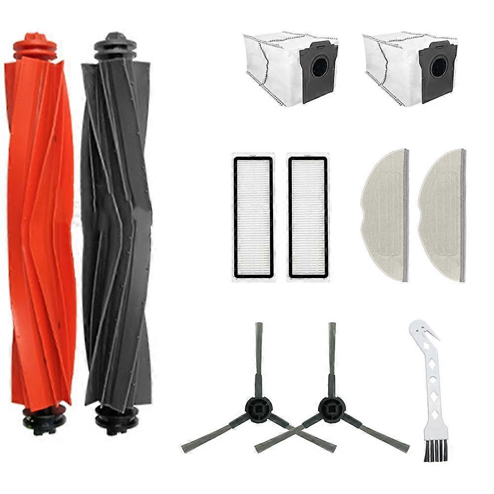 Sweeping Robot Main Roller Side Brush Filter Dust Bag Wipes Accessories for Mova S20 Ultra（Set 1-10pcs）
