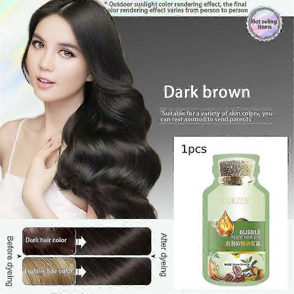 Natural Plant Hair Dye Bubble New Botanical Based For Grey Hair Color-bubble-dye 20ml