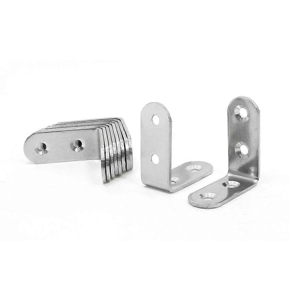 L Shape Angle Bracket 5Pcs 40mm * 40mm * 16mm Silver Corner Joint Strengthening Home Use