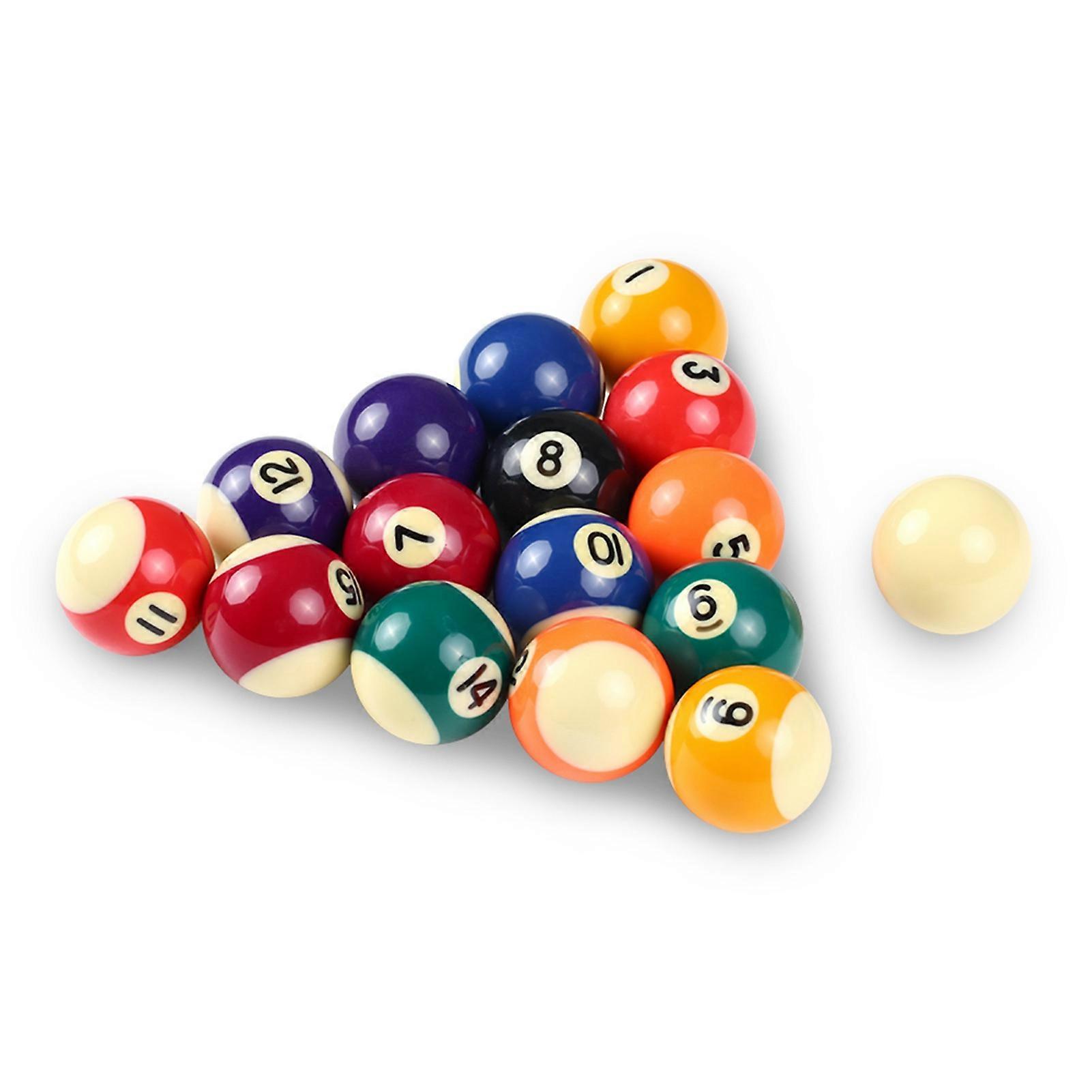 25MM / 38MM Children Billiards Table Balls Set Resin Small Pool Cue Balls Full Set