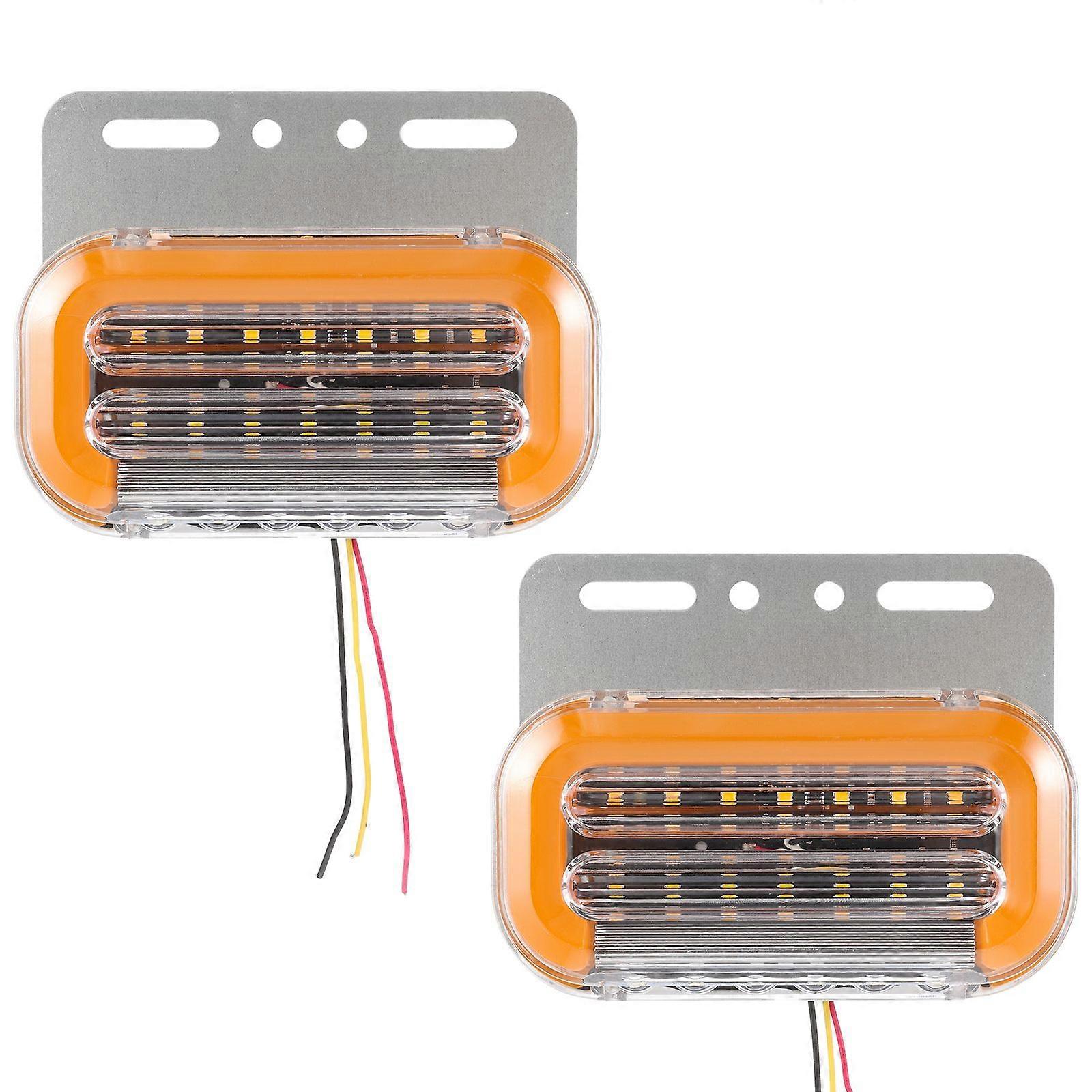 2 Pcs Car LED Light Car Side Lamp Signal Light Warning Light Auto LED Side Light