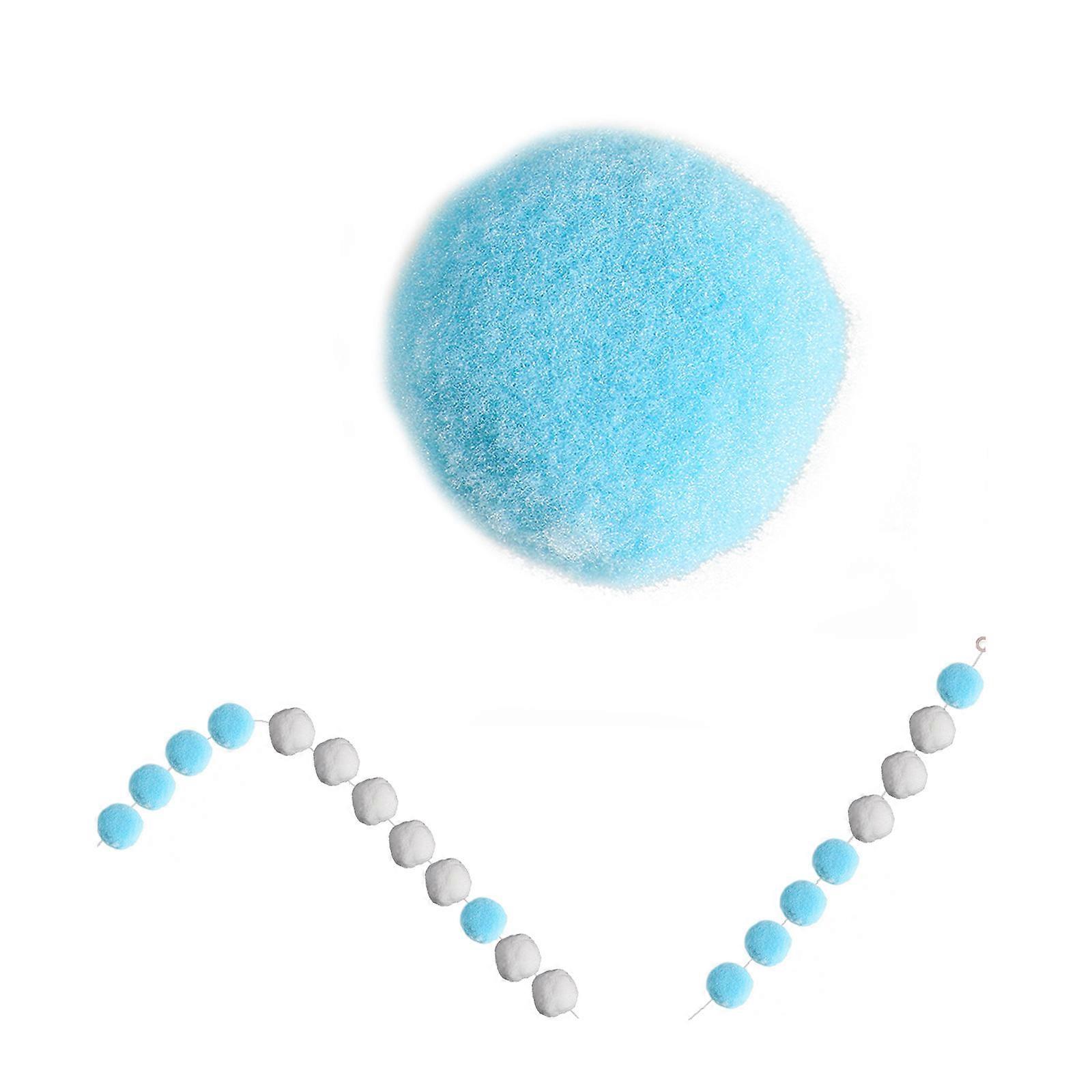 Small Craft Pompoms Assorted Pom Poms Balls For Diy Creative Crafts Hanging Decorations 2M 3cm Diameter Plush 1Set