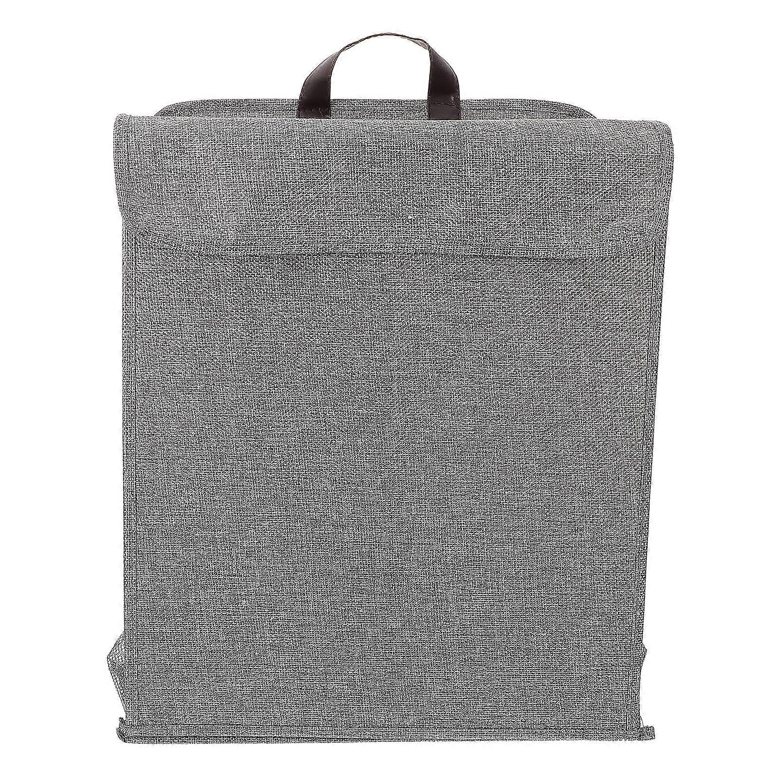 Woven Organizing Baskets Covered Laundry Hamper Grey 47.00X35.30X1.30CM Storage 1Set
