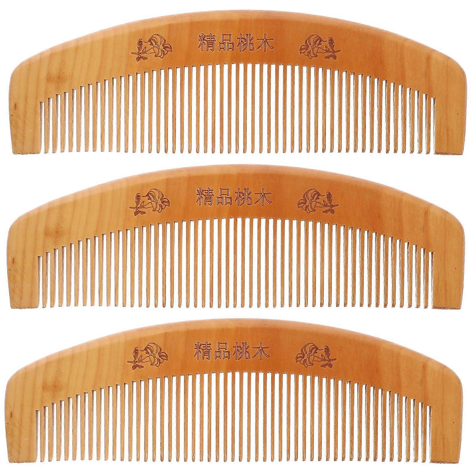 Here's a refined and appealing product description for your **3pcs Wooden Hair Combs**:
### 3pcs Wooden Hair Combs – Static Free, Portable