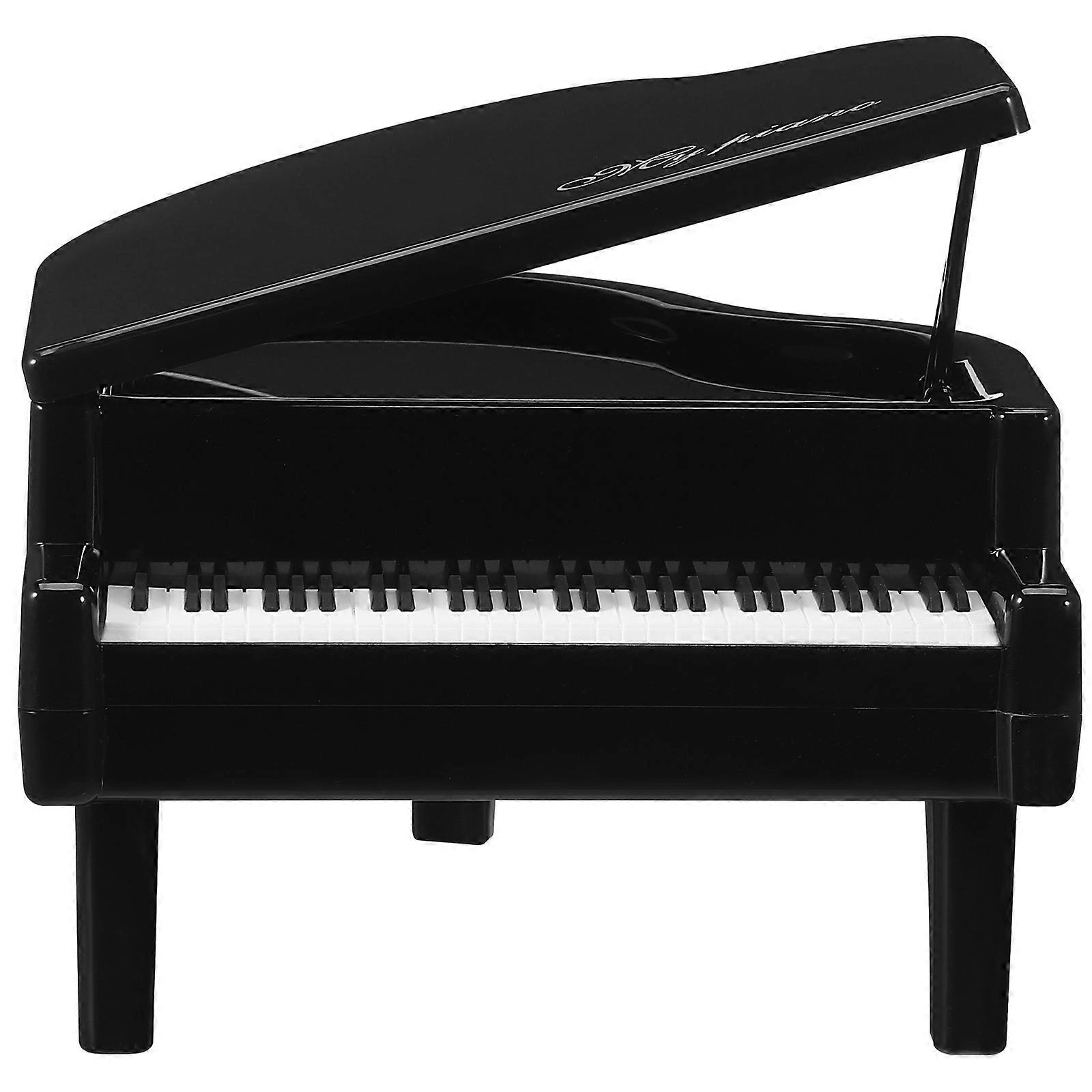 ABSブラックカラー製デスクトップ写真小道具用のクリエイティブミニピアノモデル装飾装飾品