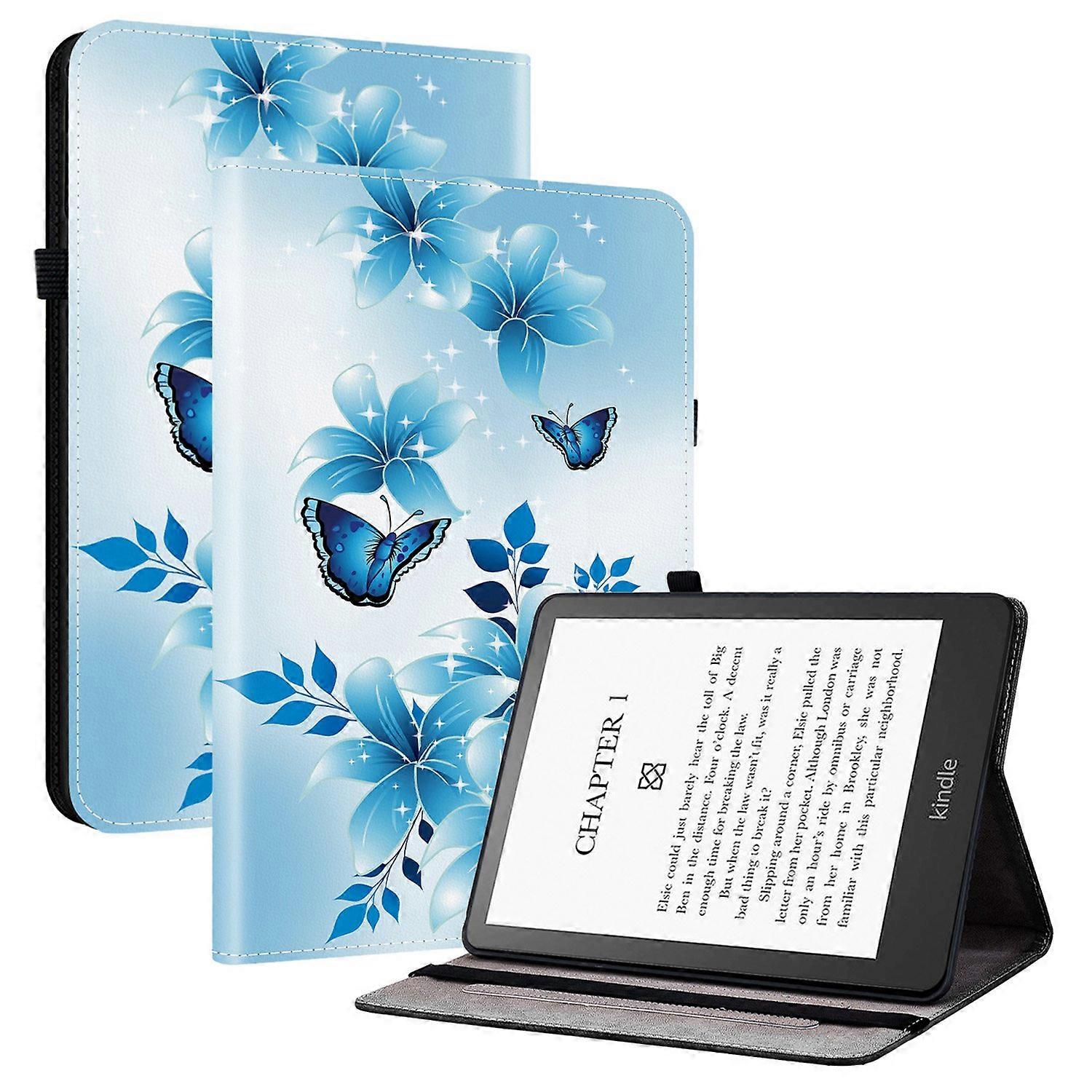 For Amazon Kindle Paperwhite (2024) Leather Case Pattern Printed Stand Tablet Cover with Card Slots