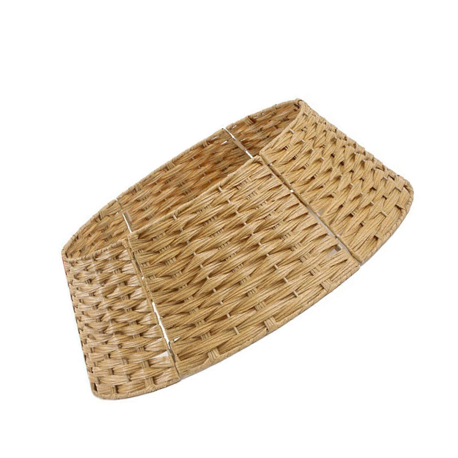 Elegant Wicker Christmas Tree Stand for 6-7 ft Trees, Stylish Natural Material Design in Cream Color