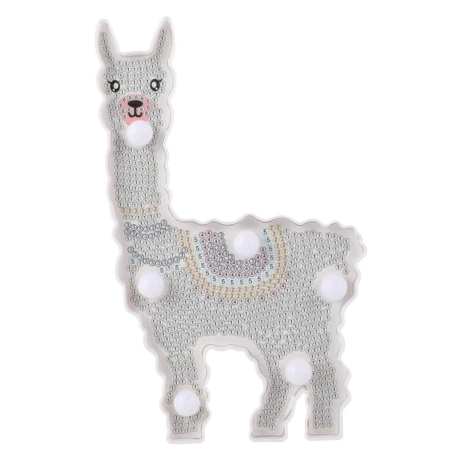 Animal Table Lamp Diy Alpaca Night Light Cafe 1Set