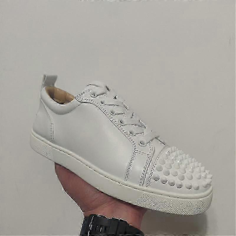 Casual shoes red-soled low-head flat-soled pointed flat-soled black sneakers