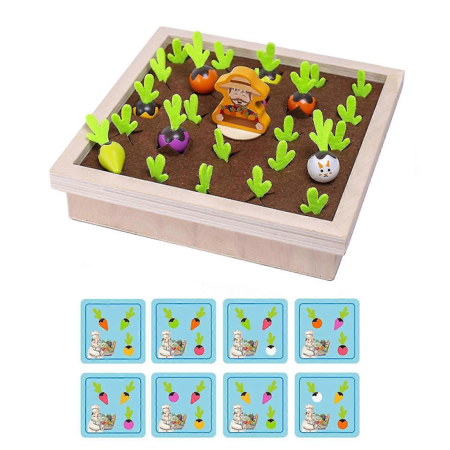 Radieschen Holz Memory Spiel Set Kinder 2025