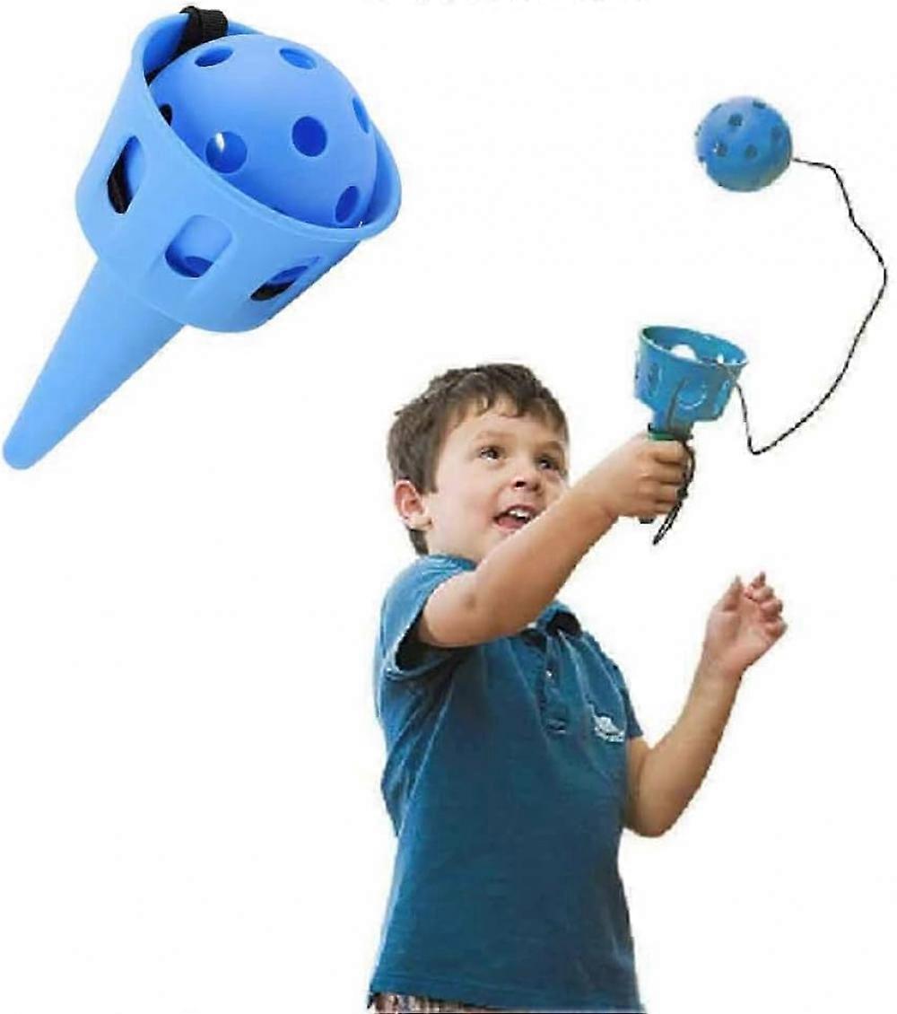 Throwing & Catching - Fun Balls & Cups - Beginner Soft Ball Kendama - Great Motor Skills Toy - 2 Pack, Red & Blue