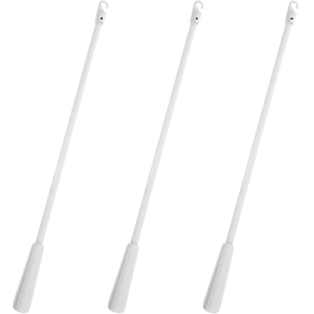 3pcs Fiberglass Blind Sticks for Vertical Louver Curtains – Lightweight, Window Opener Rods for Home & Office Use